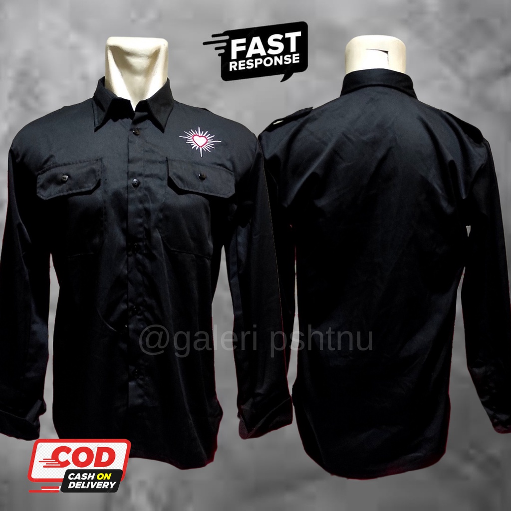 kemeja psht - kemeja psht lengan panjang - hem psht simpel - hem psht lengan panjang