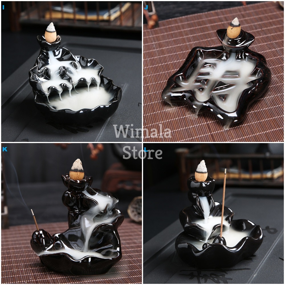 Tempat Bakar Dupa / Hiolo Hio Arus Balik Asap ke Bawah Backflow Incense Burner H038