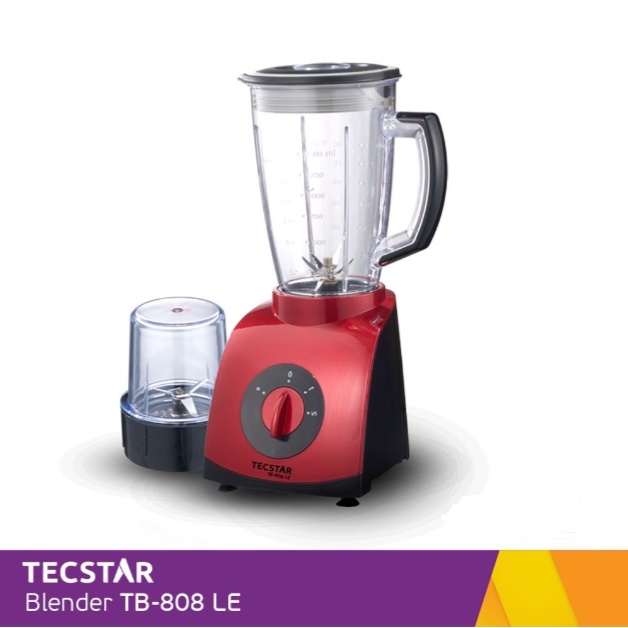 TECSTAR Blender 2 Tabung Plastik 1.8 Liter BL 808LE - Garansi 1 Tahun