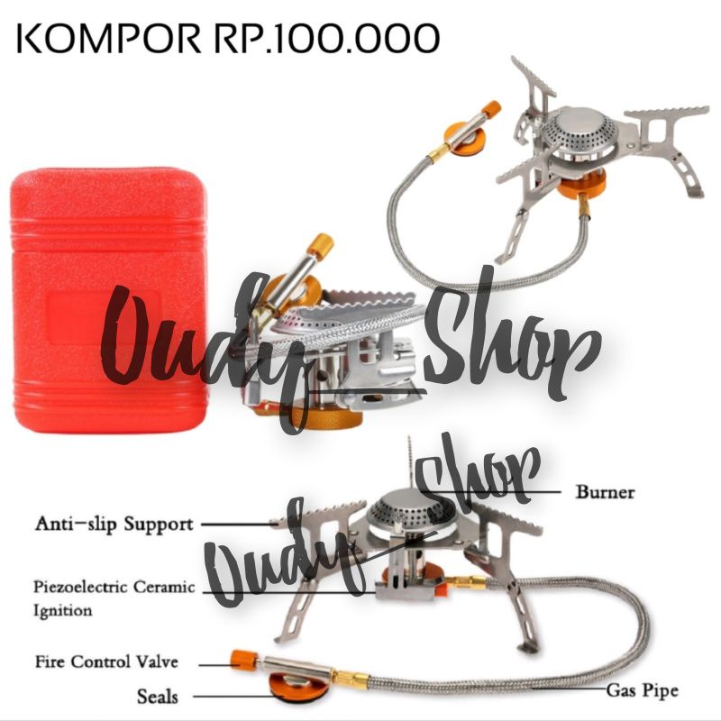 Adaptor Selang Kompor Gas Ultralight Kompor Butane Perlengkapan Outdoor Camping Gunung
