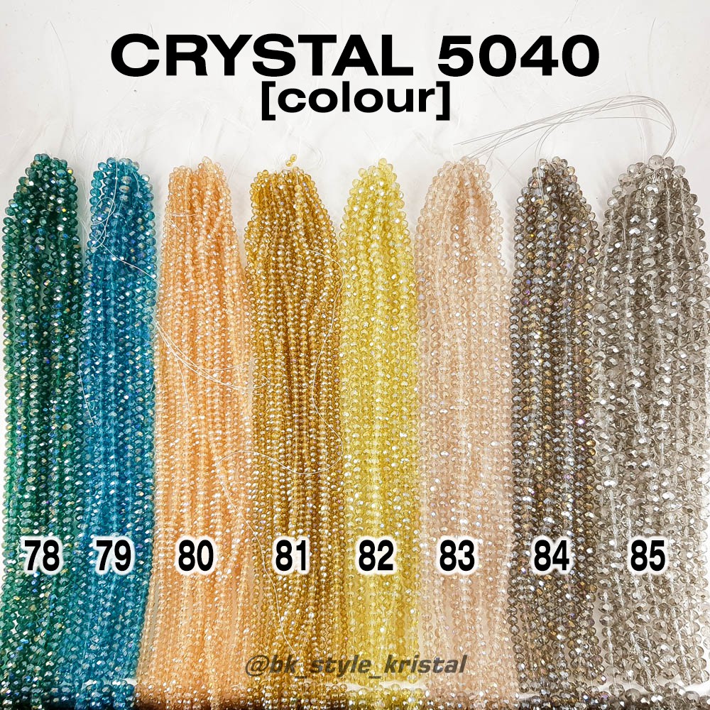Kristal Renteng 5040 Warna - Per renteng/string - Part 1