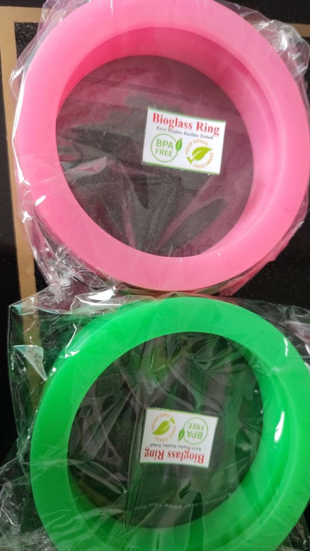 (paket 3pcs) Karet Bioglass 2+, 2s Dan Diamond Shape Uk 10cm