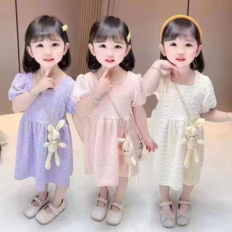 Dress Anak Perempuan 3-6th Boneka Beruang Kelinci Import Baju Boneka Bear Rabbit