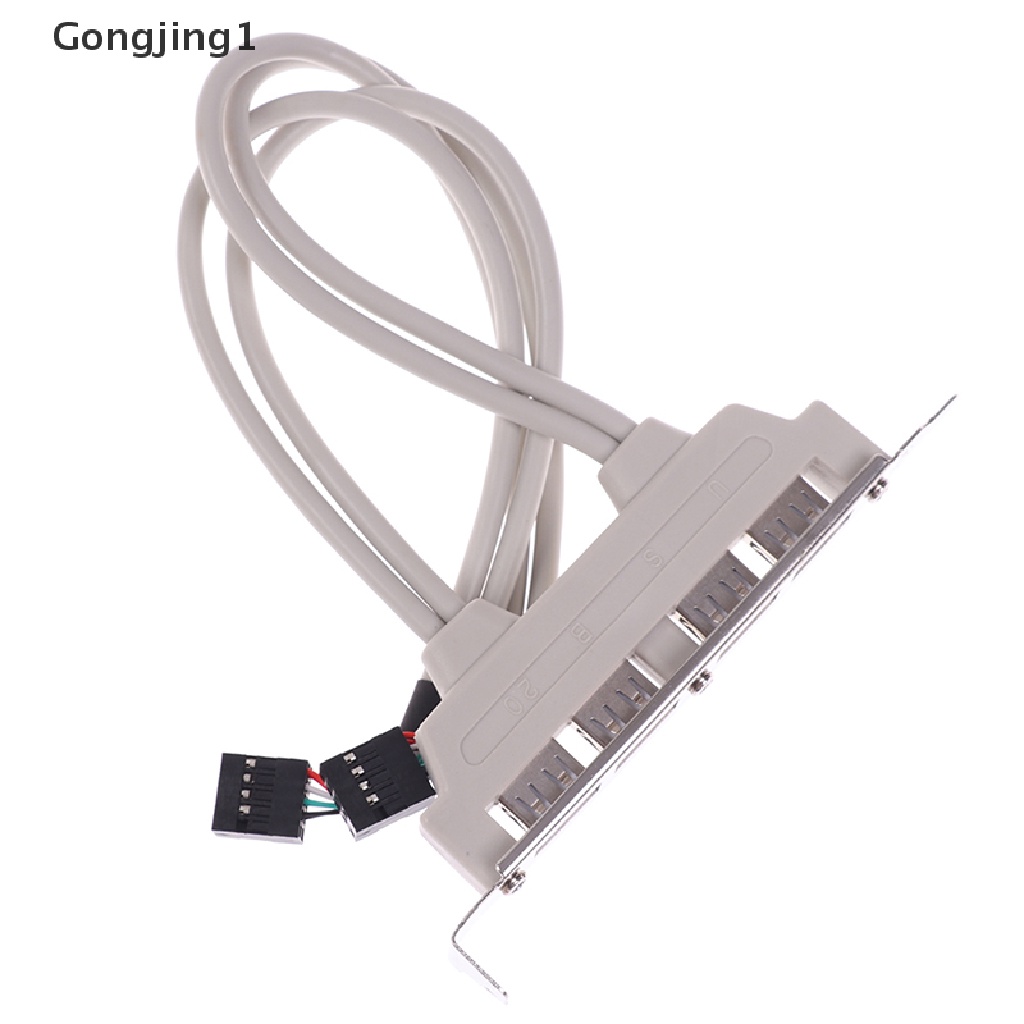 Gongjing1 Kabel Extension 4 Port USB 2.0 Ke 9 Pin Untuk Panel PC