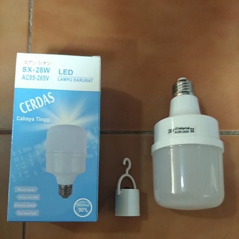 bohlam lampu ajaib 28 W JUMBO tetap nyala 24 jam walau listrik mati/lampu darurat