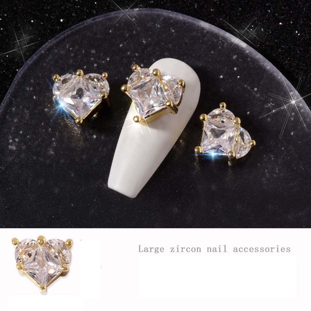 MXBEAUTY Diy Dekorasi Kuku Mewah Fashion Hiasan Kuku Flatback Zirkon Perhiasan Kuku Kristal Nail Charms