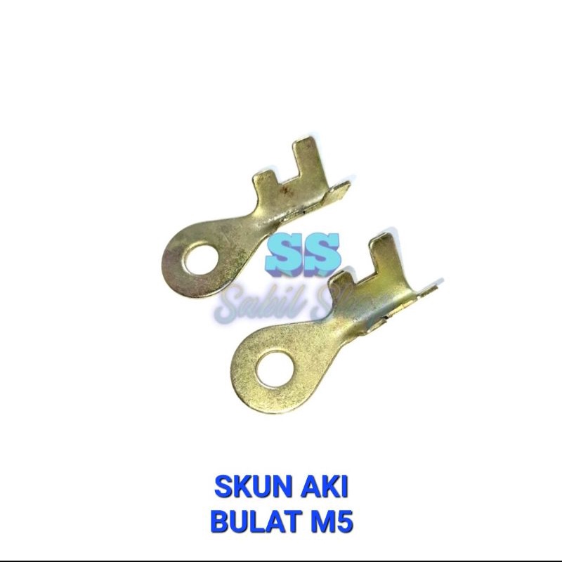 10 PCS SKUN TERMINAL AKI MOTOR SKUN AKI BULAT M5 SEKUN AKI SUPRA GRAND MIO BEAT VARIO LEGENDA JUPITER UKURAN M5