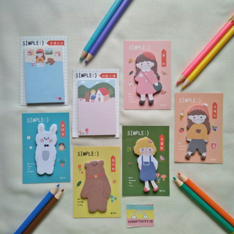 

Sticky Notes Lucu Journaling/ Jurnal/Memo