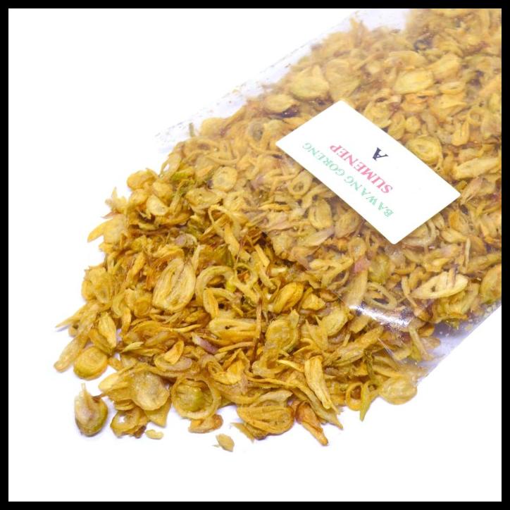 

DISKON TERBATAS !!! BAWANG GORENG SUMENEP GRADE A KEMASAN 1 KG TERLARIS