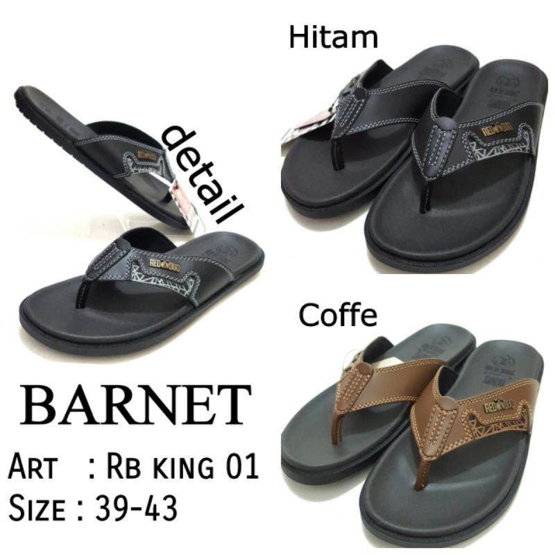 SANDAL JEPIT PRIA DEWASA BARNET RB KING 01 SIZE 39-43