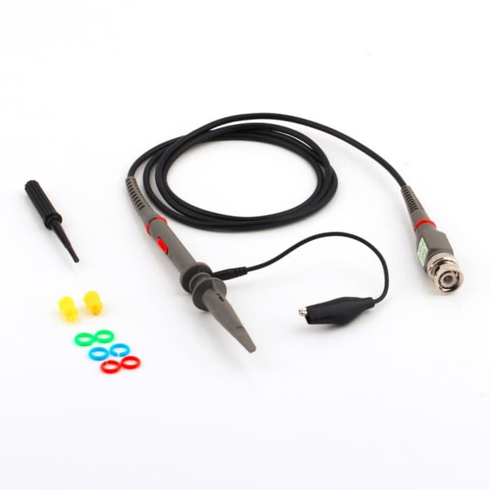 Probe Osiloskop P6100 100Mhz Oscilloscope Probe X1 X10 1 set 2 pcs