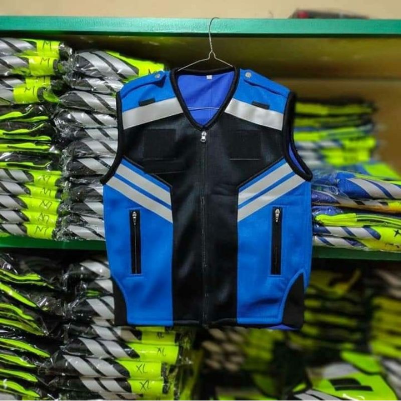 rompi dishub biru hitam