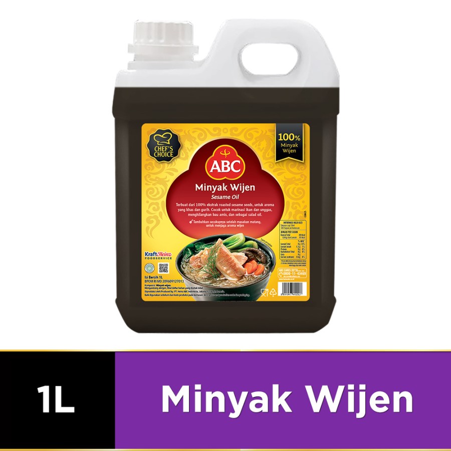 

MINYAK WIJEN ABC SESAME OIL 1L JERRY CAN