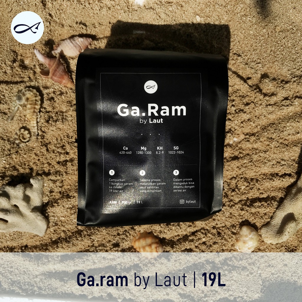 Garam ASW 19L Pembuat Air Laut / Ga.Ram by Laut