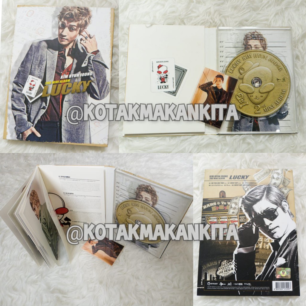 PRE-LOVED KPOP MINI ALBUM ORIGINAL / KIM HYUN JOONG (SS501) Vol.2 - LUCKY (2nd mini album)