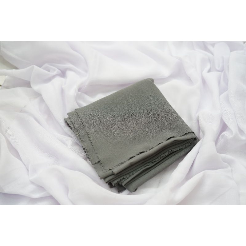 [ COD ] JILBAB SYAR'I AZZAHRA SEGIEMPAT DIAMOND LASERCUT JUMBO 130x130-Dark grey