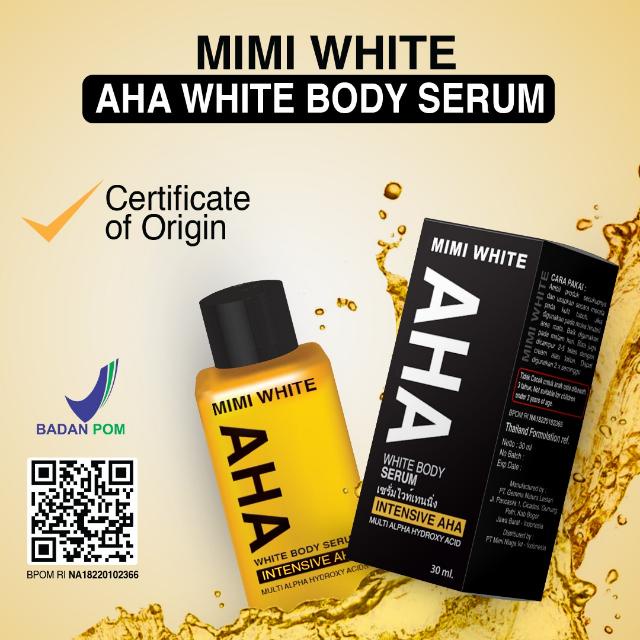 READY BPOM ORIGINAL AHA Mimi White Body Booster Bright Serum Body Serum / Serum Badan / Serum Pemutih / Serum badan [MIMI WHITE]