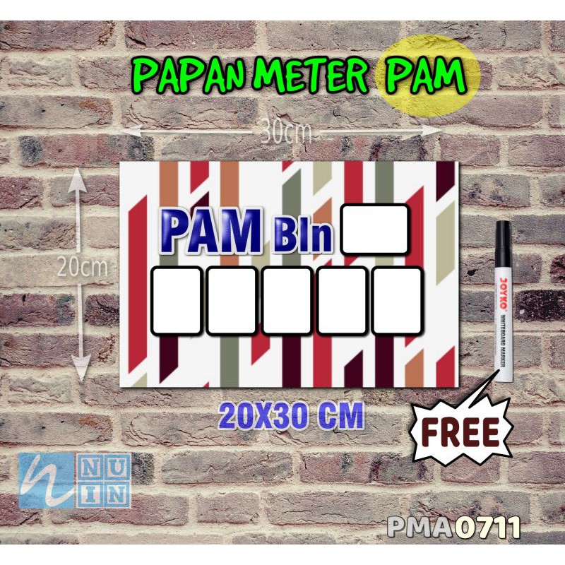 

Nuin Papan Meter Listrik PLN PAM motif Unik - Pastel 11