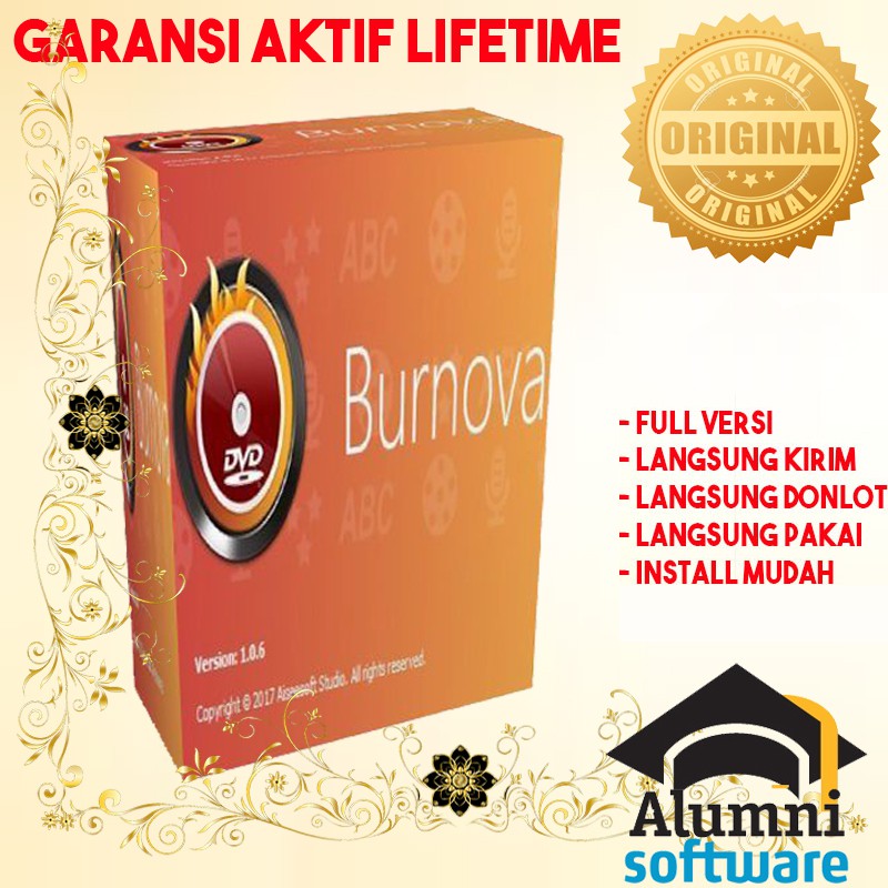 [FULL VERSION] Aiseesoft Burnova CD DVD Burner - GARANSI AKTIVASI