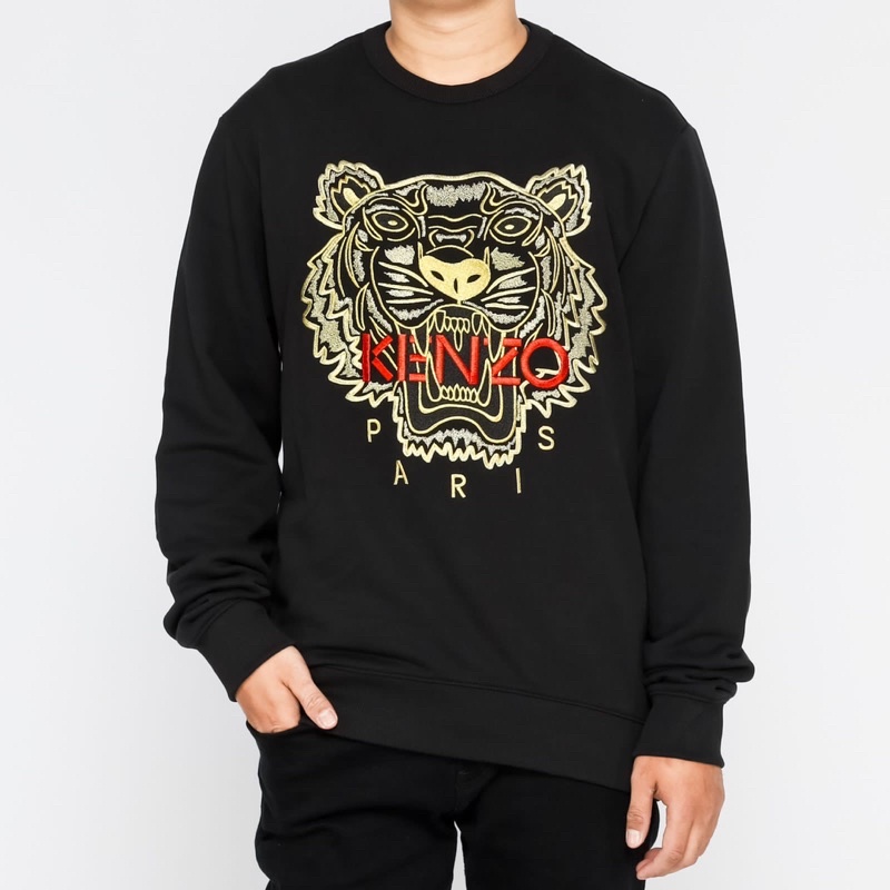 Ken. Tiger Crewneck Black Gold