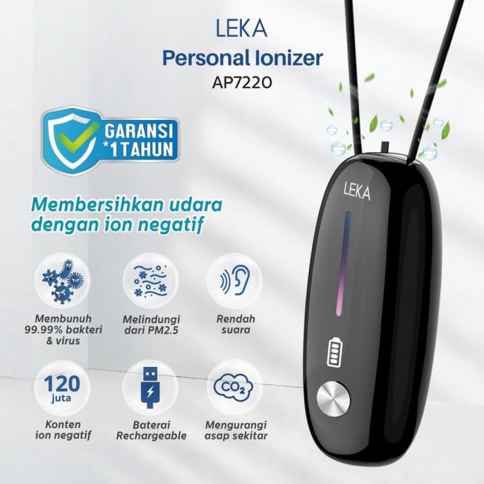 LEKA AP7220 Personal Ionizer - Portable Kalung Necklace ion