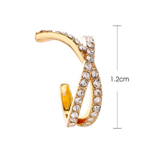 anting clip retro diamond ear clip 1pcs jan237 (3E3)