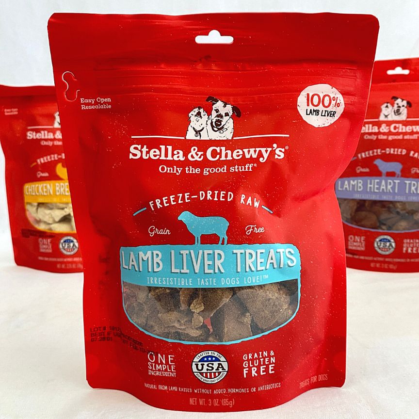 

STELLAANDCHEWYS Snack Anjing Lamb Liver Treats 85g