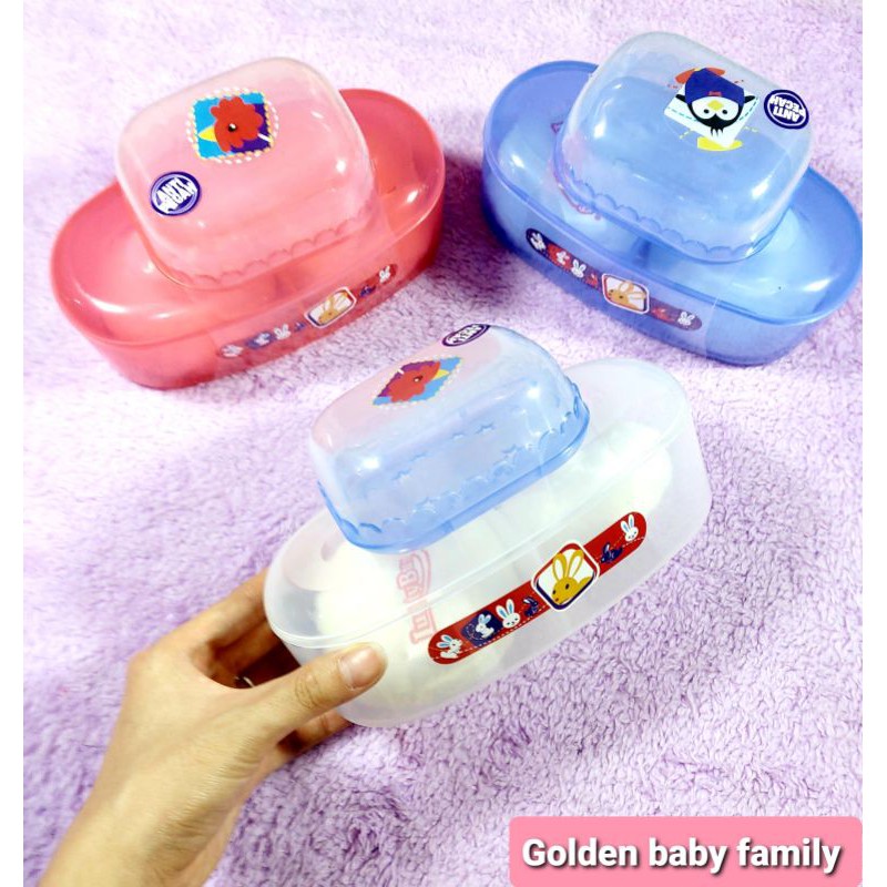 Tempat Bedak Bayi Lusty Bunny 1555 Plus Kotak Sabun Lusty Bunny