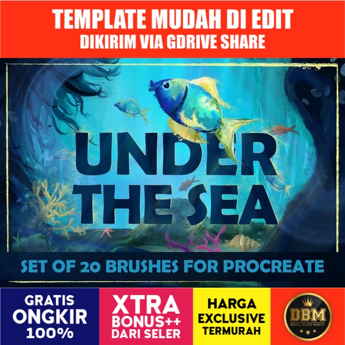 Under The Sea - Procreate Brushes