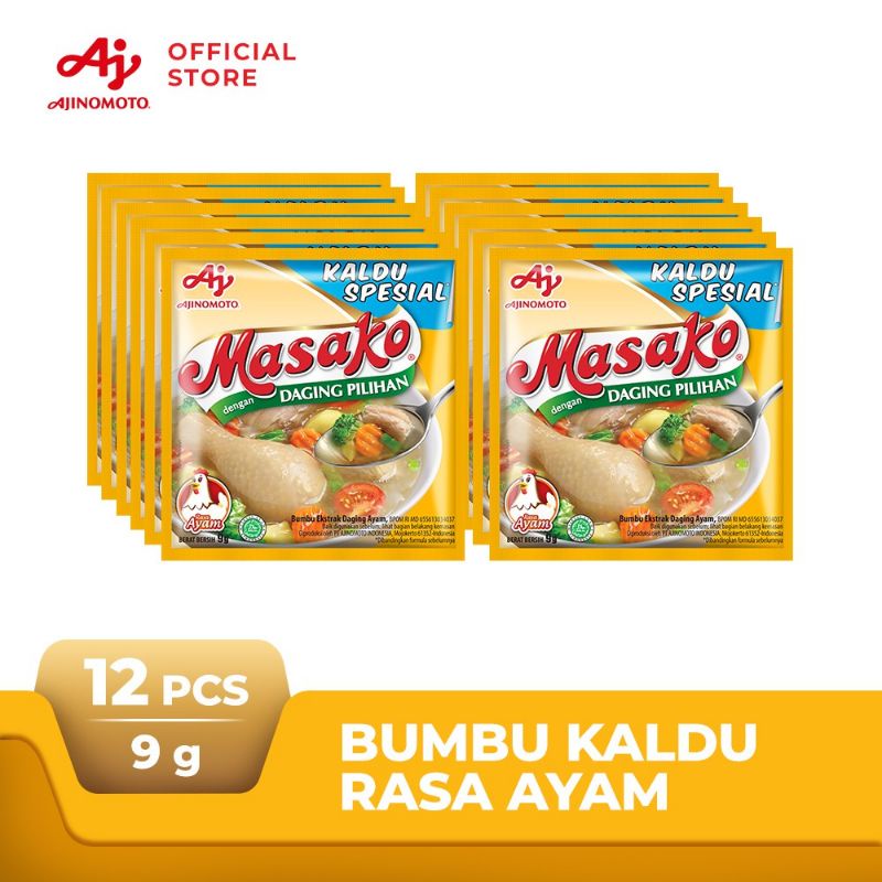 

Masako Rasa Ayam 9g (12 pcs)