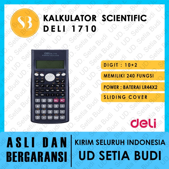

Kalkulator Scientific Deli 1710 Asli Dan Bergaransi