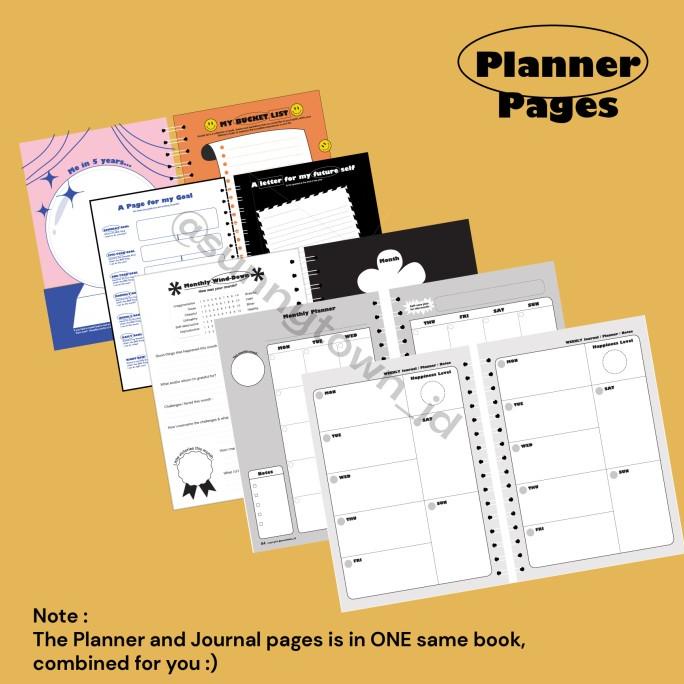 

Terbaru 2-In-1 Planner & Journal Book 2022 For Your Work-Life Balance