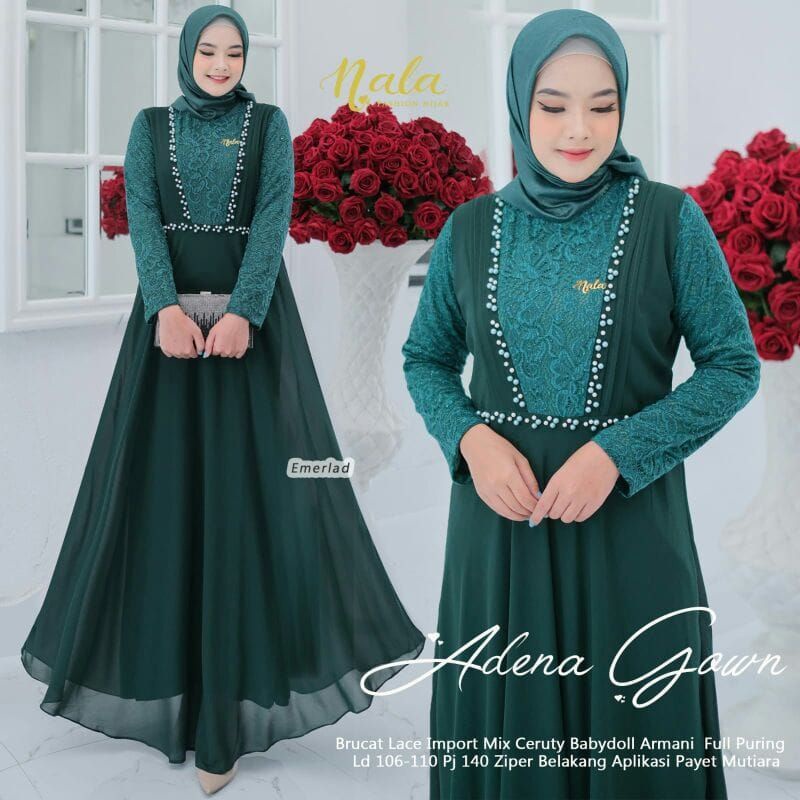 𝐁𝐢𝐬𝐚 𝐂𝐎𝐃 | Adena gown gamis terbaru A&amp;S_2