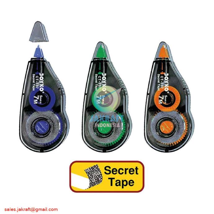 

Tip Ex Pita Rahasia Joyko Ct-537 Correction Secret Tape 7 Meter X 5 Mm