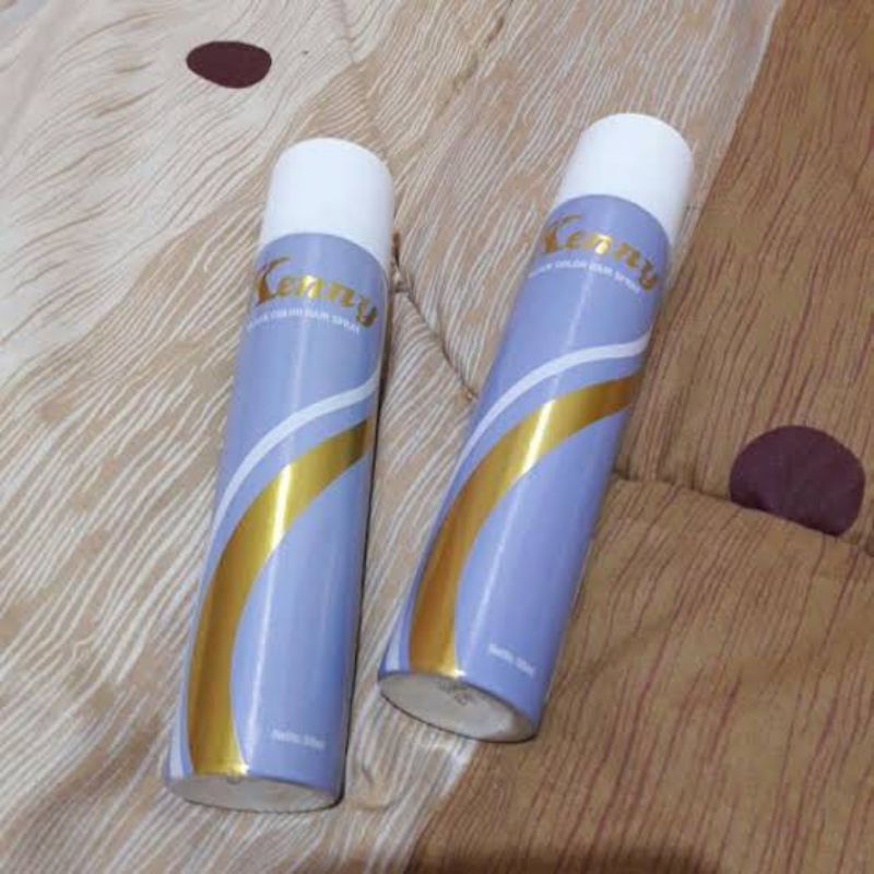 Kenny hair spray warna hitam 50ml & 180ml