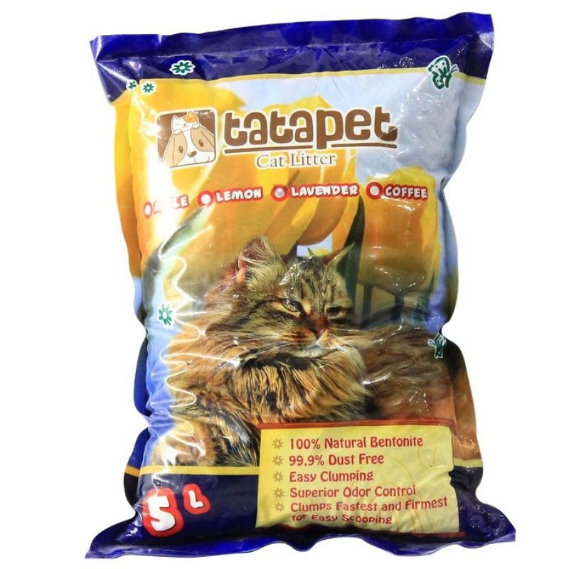 Pasir wangi gumpal cub n kit 5l / cat litter cubnkit 5l / pasir bentonite wangi gumpal 5 liter