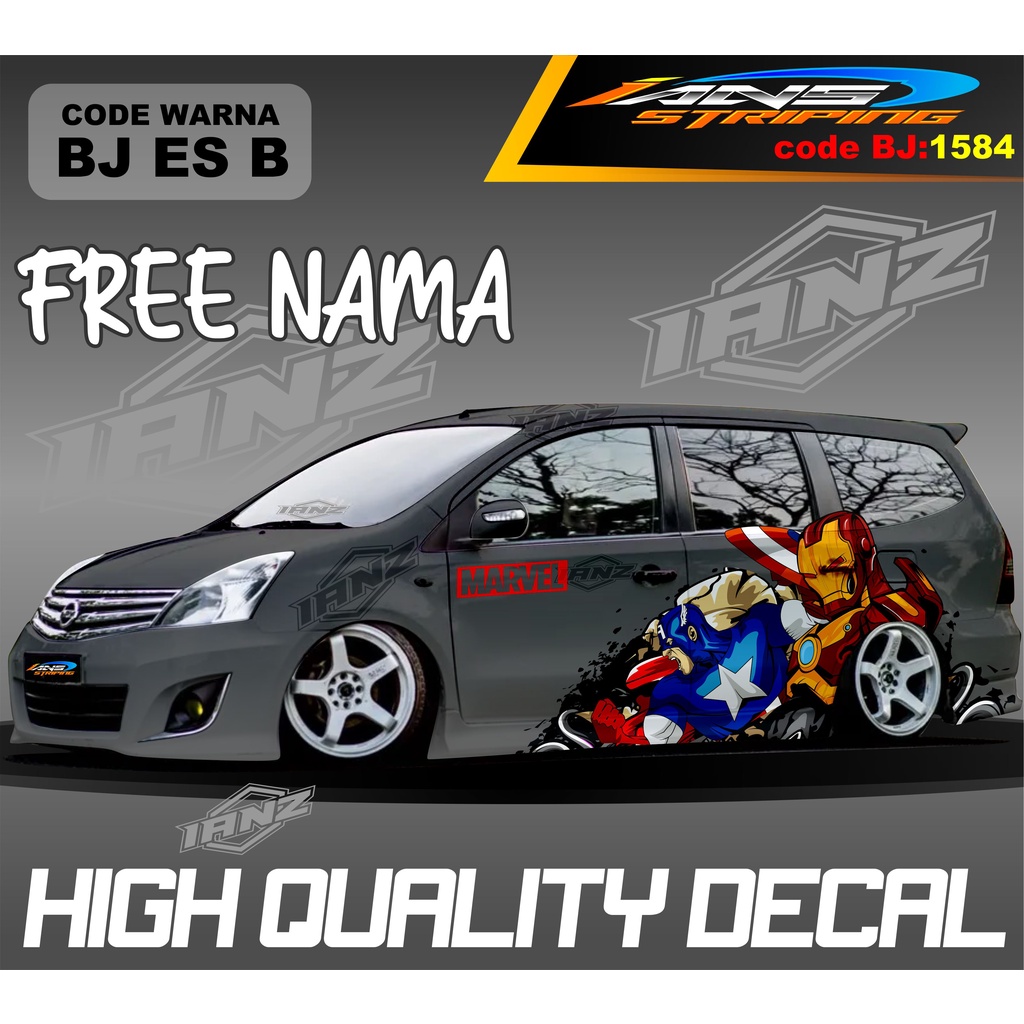 VARIASI STIKER MOBIL GRAND LIVINA TERMURAH  / STIKER MOBIL TERIOS XPANDER NEW DESAIN / VARIASI STIKER MOBIL AVANZA XENIA