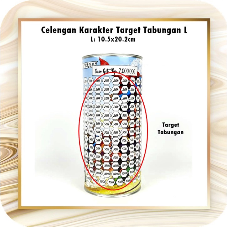 Celengan Target Challenge/Celengan Karakter L