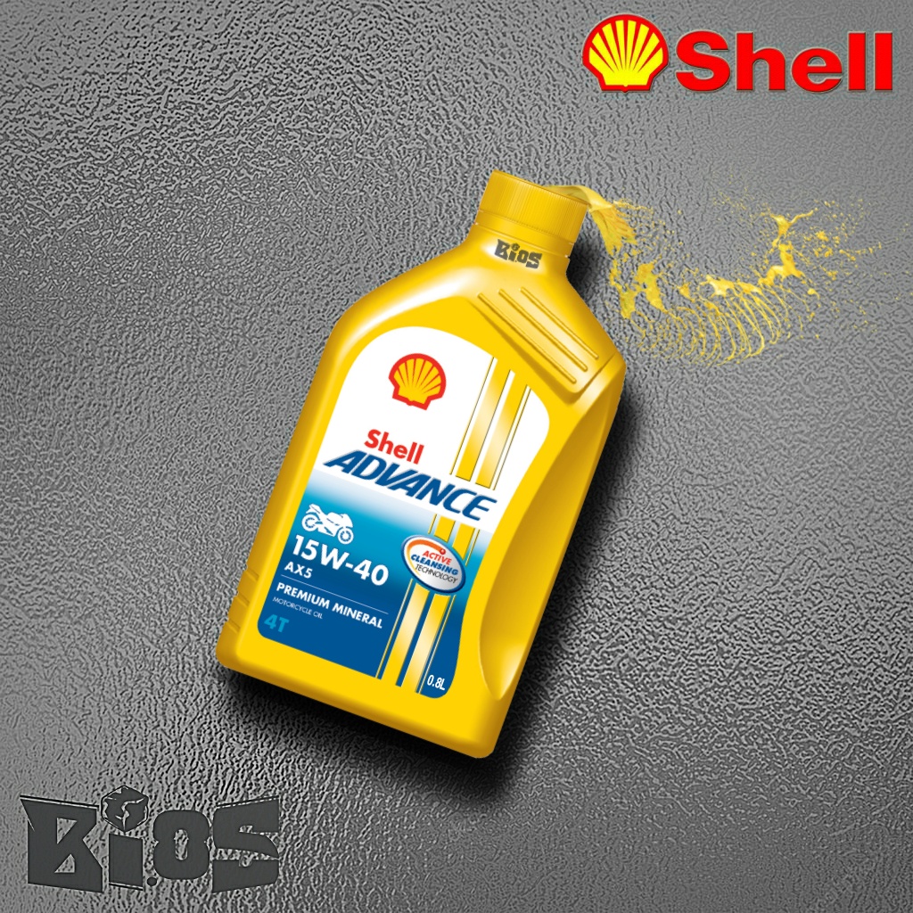 SHELL ADVANCE AX5 15W40 MA 800ml OLI MESIN 4T