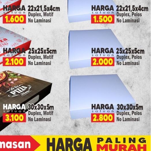 ➳ BOX PIZZA, DUS PIZZA, KARDUS PIZZA, PIZZA BOX UKURAN 22CM ◘