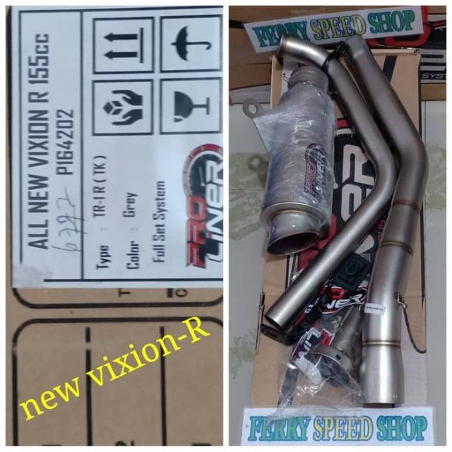 KNALPOT PROLINER TR1R NEW VIXION R / PRO LINER VIXION R - PROLINER VIXION R - NEW VIXION R