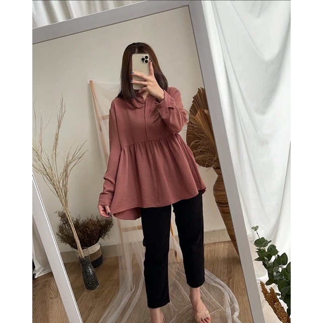 C-R CLEURA BLOUSE CRINCLE - BLOUSE WANITA