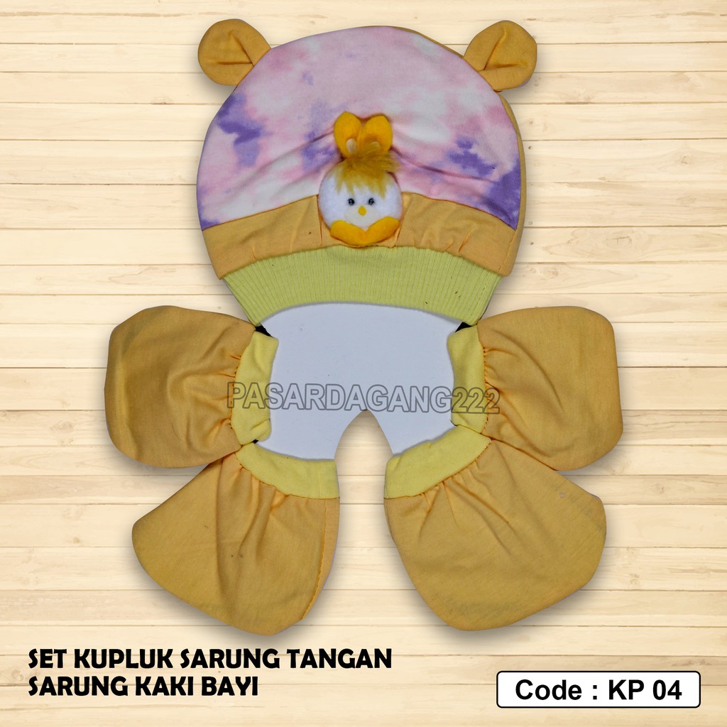 TOPI KUPLUK BAYI SET 3IN 1 KP04