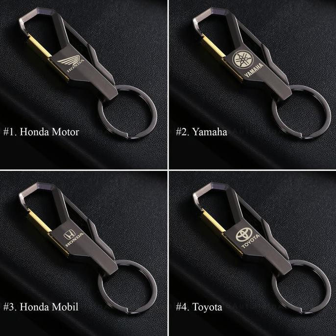 Produk Unggulan] Gantungan Kunci Mewah - Logo Honda Mobil / Motor Yamaha Toyota Import