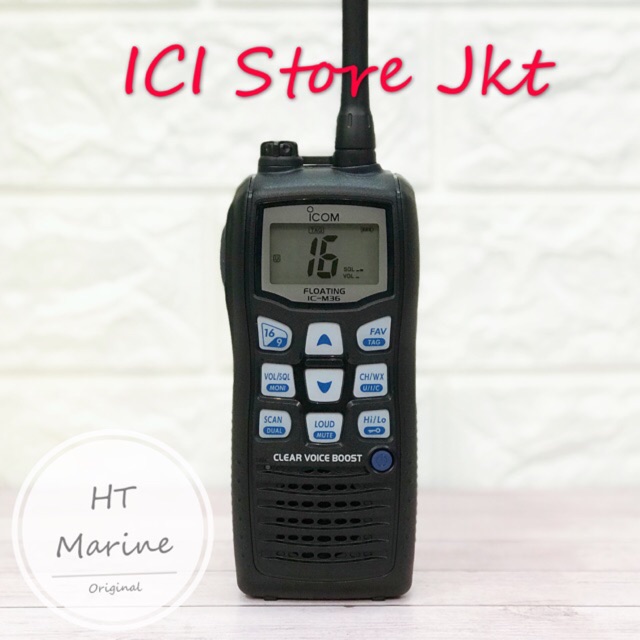 Radio HT ICOM M36 Marine / IP67 / Original / Garansi Resmi