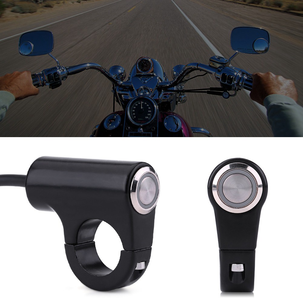 Saklar ON-OFF Lampu Kabut Depan LED 22mm Bahan Aluminum Untuk Stang Motor ATV Skuter