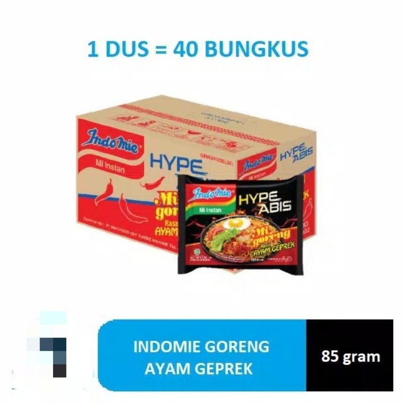 

Indomie ayam geprek 1 dus isi 40 bks