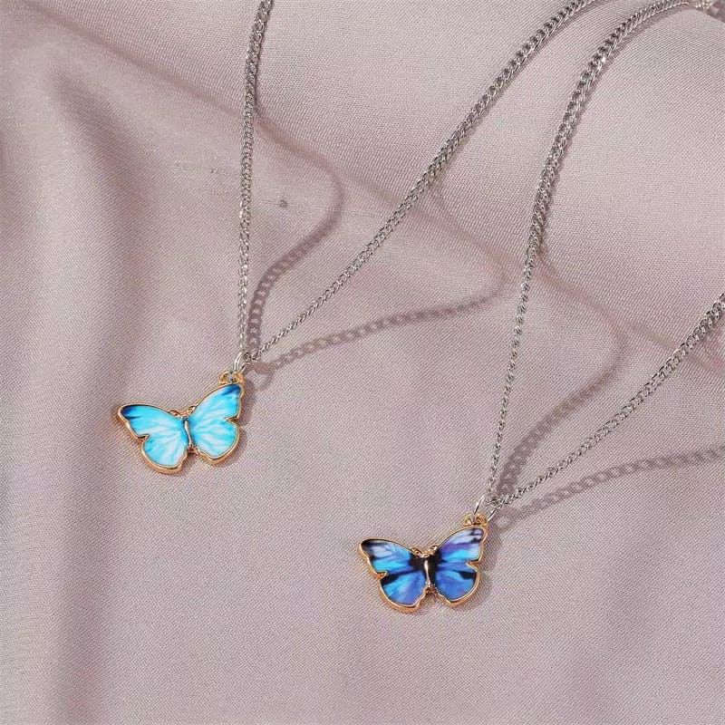 Kalung kupu cantik untuk wanita harga termurah di shopee / Kalung Butterfly untuk Wanita / BZO