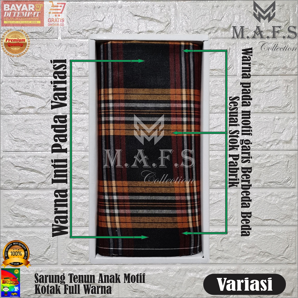 Sarung Anak Al~bahrain Motif Doby Tumpal Polos Warna New