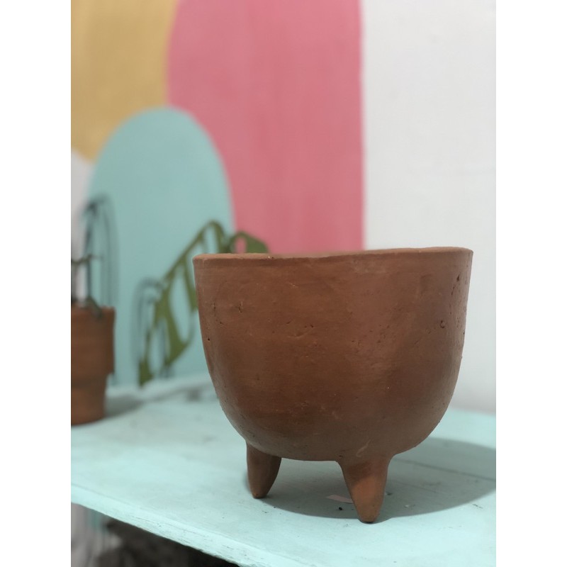 Pot Terakota / Pot Gerabah / Pot Teracotta / Kaki Polos M